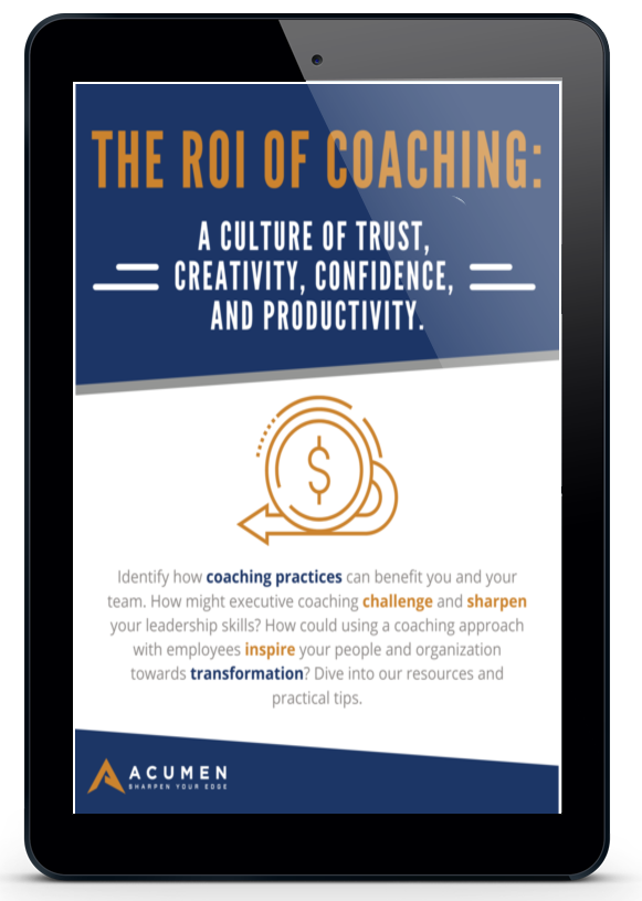 The ROI Of Coaching Ebook | Acumen